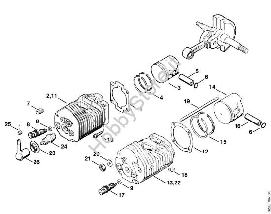 Cilindro Troncatrici (TS) TS 510 della marca STIHL