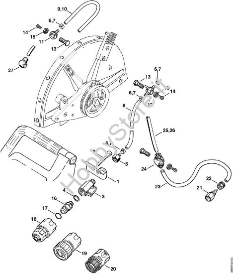 Allacciamento d'agua Troncatrici (TS) TS 760 della marca STIHL