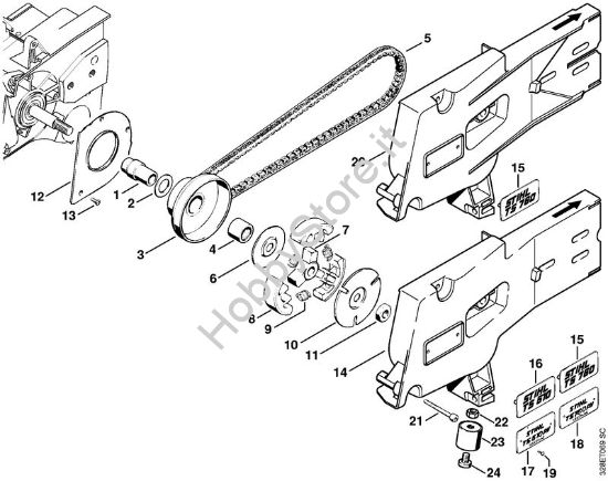 Frizino, raccordo Troncatrici (TS) TS 760 della marca STIHL