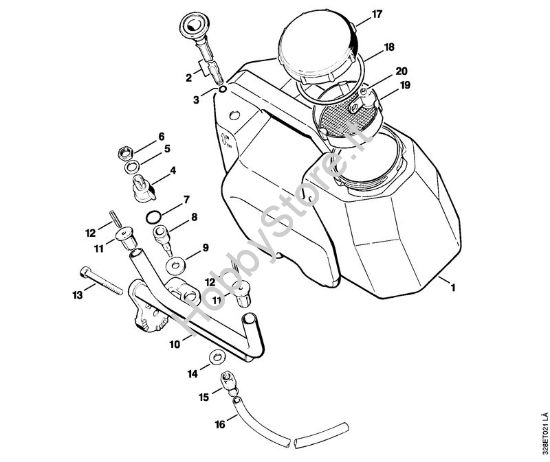 Serbatoio d'acqua Troncatrici (TS) TS 760 della marca STIHL