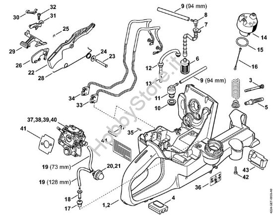 Corpo serbatoio Troncatrici (TS) TS 800-Z della marca STIHL