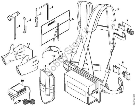 Tracolla, Attrezzi, Accessori a richiesta Apparecchi speciali (PC, SP, MC) MC 200 della marca STIHL
