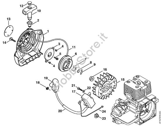 Dispositivo avviamento, impianto di accensione Apparecchi speciali (PC, SP, MC) SP 200 della marca STIHL