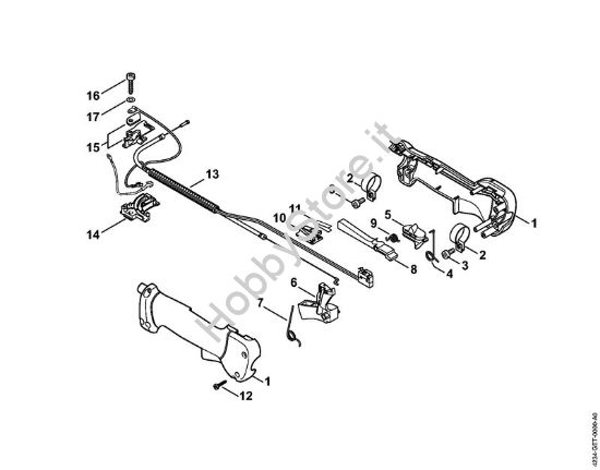 Impugnatura di comando Apparecchi speciali (PC, SP, MC) SP 400 della marca STIHL