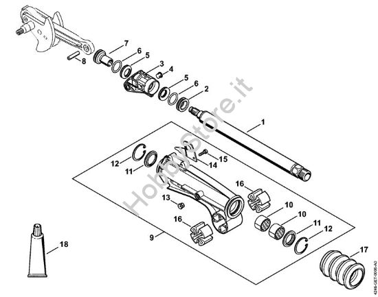 Asta comando punteria, guida tubolare Apparecchi speciali (PC, SP, MC) SP 401 della marca STIHL