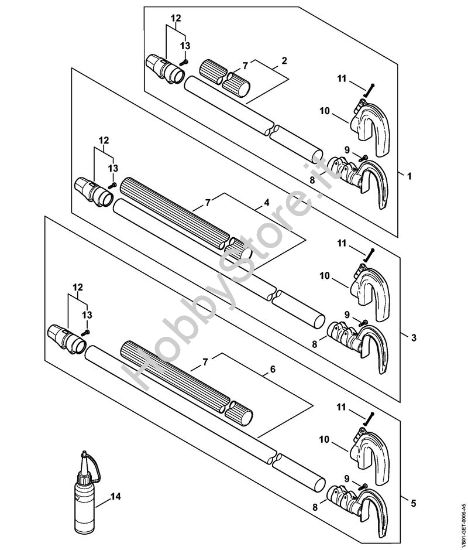 Stelo Apparecchi speciali (PC, SP, MC) SP 452 della marca STIHL