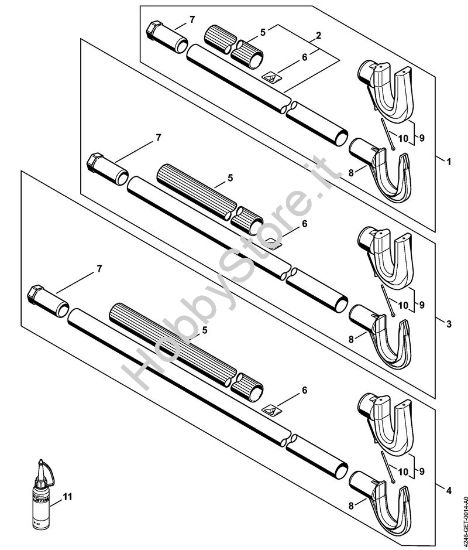 Stelo Apparecchi speciali (PC, SP, MC) SP 471 della marca STIHL