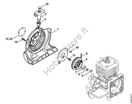 Dispositivo di avviamento Apparecchi speciali (PC, SP, MC) SP 481 della marca STIHL