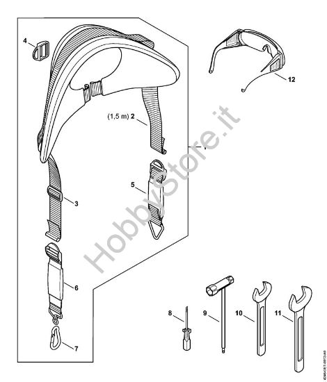 Tracolla, Attrezzi, Accessori a richiesta Apparecchi speciali (PC, SP, MC) SP 482 della marca STIHL