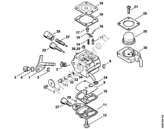 Carburatore C1Q-S80 BR (41.2017) Apparecchi speciali (PC, SP, MC) SP 81 della marca STIHL