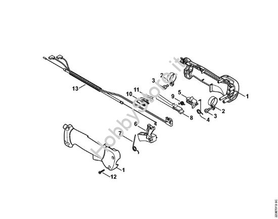 Impugnatura Apparecchi speciali (PC, SP, MC) SP 81 della marca STIHL