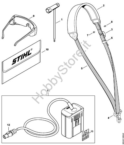 Attrezzi, accessorio a richiesta Apparecchiature speciali a batteria (SPA) SPA 65 della marca STIHL