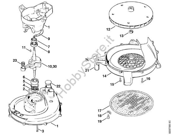 Carter albero a gomito Atomizzatori (SR) SG 17 L della marca STIHL