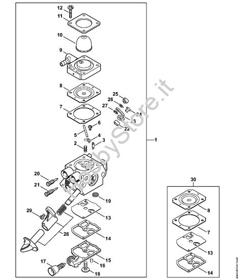 Carburatore 4241/26 Atomizzatori (SR) SR 200-D della marca STIHL