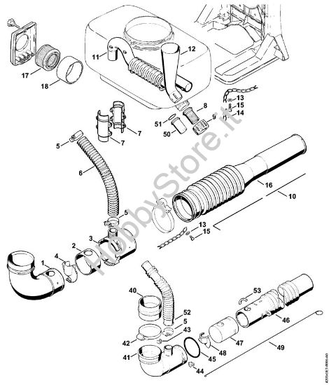 Dispositivo di polverizzazione e di granulazione Atomizzatori (SR) SR 320 della marca STIHL
