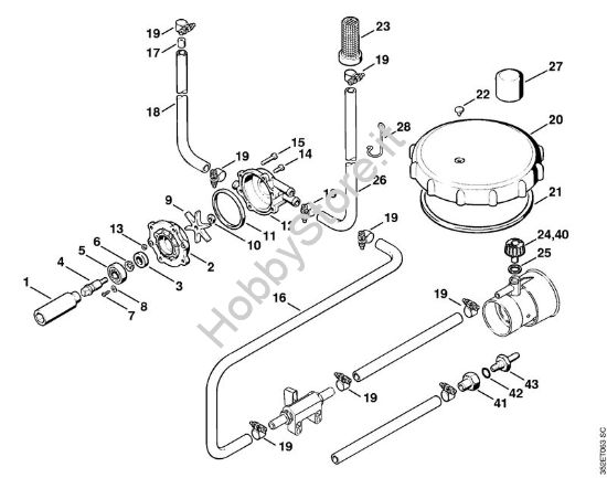 Pompa di pressione Atomizzatori (SR) SR 400 della marca STIHL