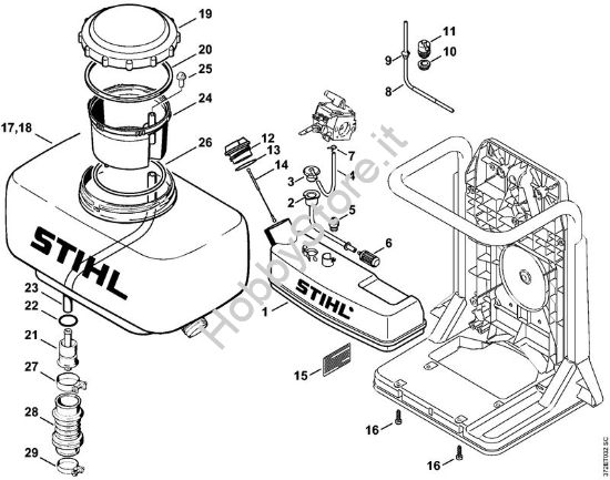 Serbatoio carburante, Serbatoio Atomizzatori (SR) SR 420 della marca STIHL