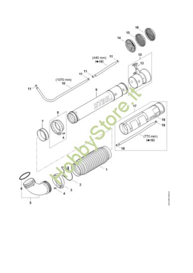Picture of Tubo a soffietto, Tubo soffiatore SR 430