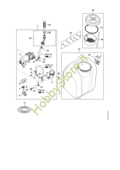 Picture of Elettromotore, Pompa, Serbatoio SGA 85