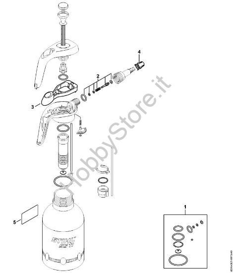 Pompa, Ugello Spruzzatori (SG) SG 11 PLUS della marca STIHL