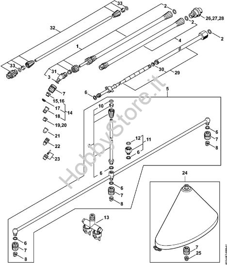 Accessori a richiesta Spruzzatori (SG) SG 71 della marca STIHL