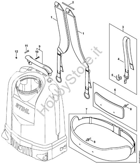 Tracolla Spruzzatori (SG) SG 71 della marca STIHL