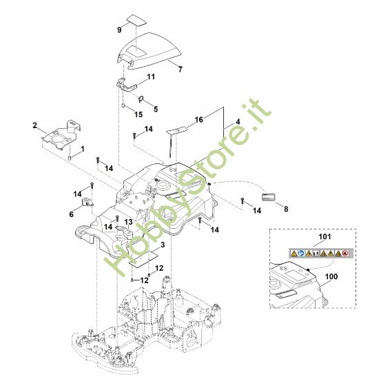 Picture of B - Parte superiore scocca RMI 422.0 PC
