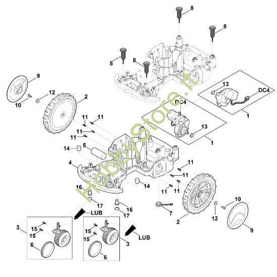 Picture of C - Telaio parte inferiore scocca RMI 422.0 PC