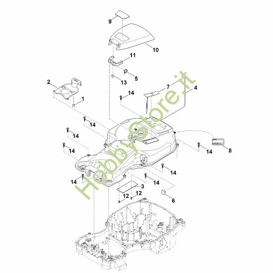 Picture of B - Parte superiore scocca RMI 422.1 P