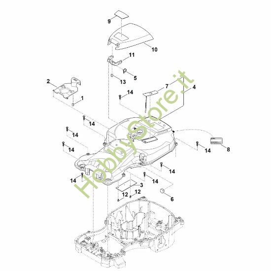 Picture of B - Parte superiore scocca RMI 422.2 PC