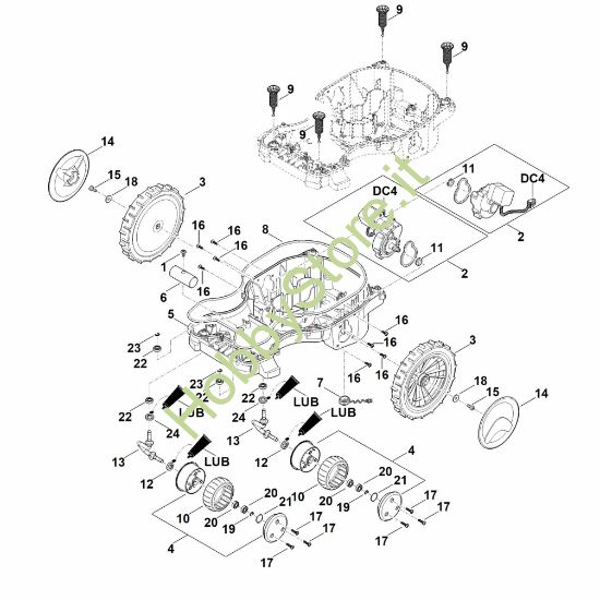 Picture of C - Telaio parte inferiore scocca RMI 522.0 C