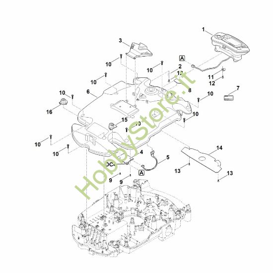 Picture of B - Parte superiore scocca RMI 632.0