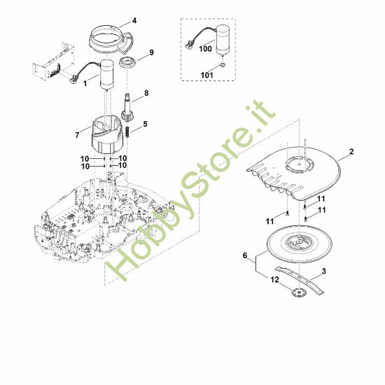 Picture of D - Regolazione altezza apparato di taglio RMI 632.0 C