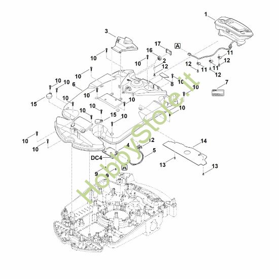 Picture of B - Parte superiore scocca RMI 632.1 C