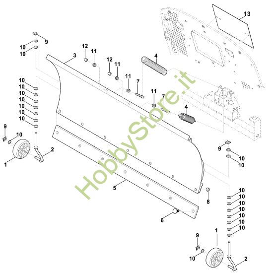 Picture of A - Scudo spazzaneve ASP 125.1
