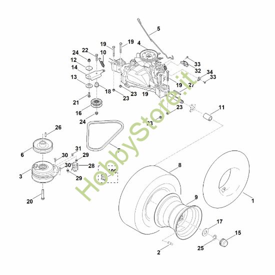 Picture of H - Cambio, ruota posteriore RT 4082.0