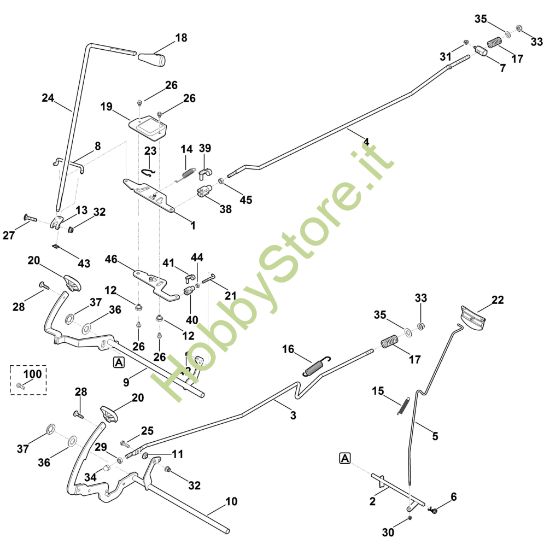 Picture of I - Freno e leva selettrice RT 4082.0