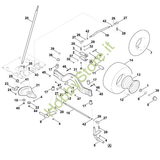 Picture of E - Sterzo, ruota anteriore RT 4112.0 S