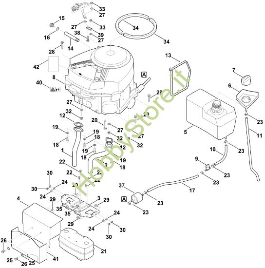 Picture of G - Motore, serbatoio RT 4112.0 SZ