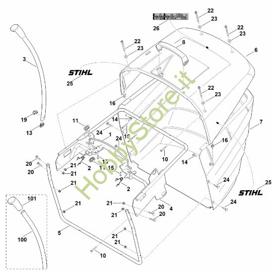 Picture of N - Cesto raccolta erba RT 5097.0 C