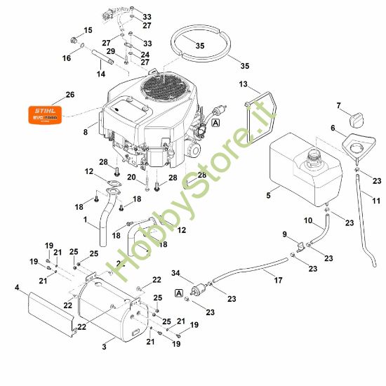 Picture of H - Motore, serbatoio RT 5097.1 Z