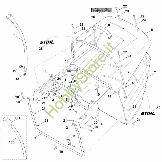 Picture of O - Cesto raccolta erba RT 6112.0 C