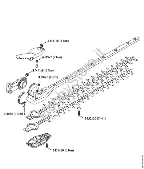 Coppie di serraggio Attrezzi accessori HL 145° della marca STIHL