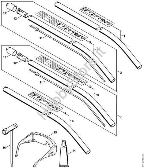 FCB-KM Stelo Attrezzi di applicazione (-KM) FCB-KM - 4180 della marca STIHL