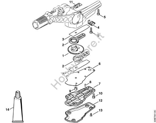 Riduttore lama a 135° regolabile Attrezzi di applicazione (-KM) FH-KM 135° della marca STIHL