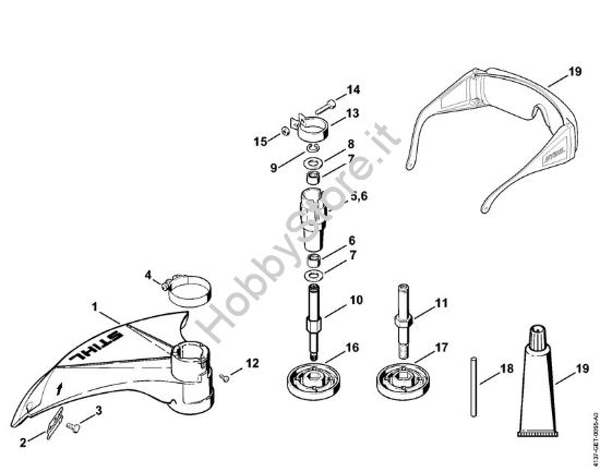 Riparo, Sede cuscinetto Attrezzi di applicazione (-KM) FSB-KM della marca STIHL