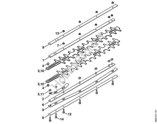 HL-KM Coltello 0°, 30°, 0° - 90° Attrezzi di applicazione (-KM) HL-KM della marca STIHL