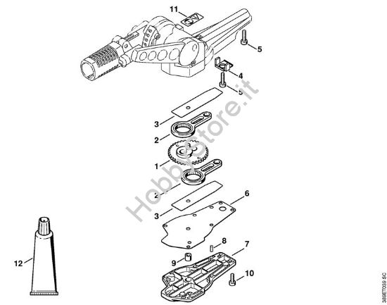 Riduttore lama a 135° regolabile Attrezzi di applicazione (-KM) HL-KM 135° della marca STIHL