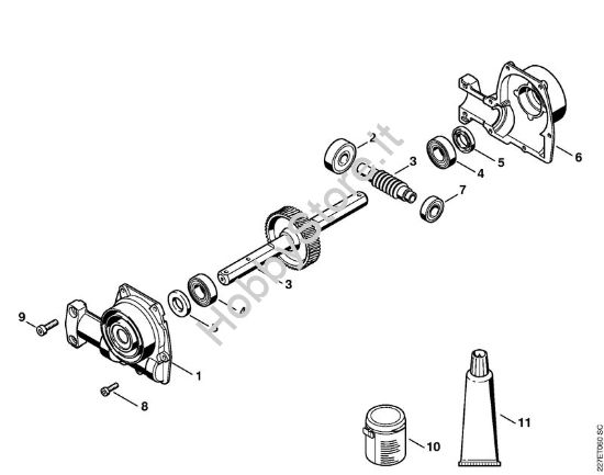 KB-KM Riduttore (16.2013) Attrezzi di applicazione (-KM) KB-KM della marca STIHL