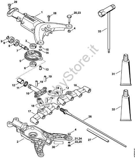 Riduttore, Rastrello Attrezzi di applicazione (-KM) SP-KM della marca STIHL
